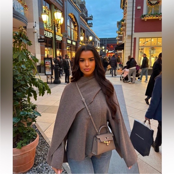 ZARA SHORT CAPE COAT - Picture 9 of 16